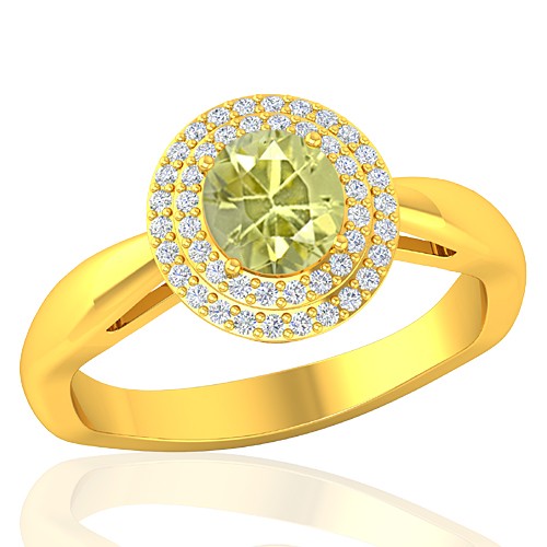 yellow sapphire ring for women