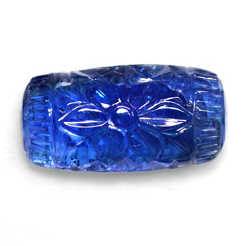 27.90 Cts Natural Beautiful Top Blue Tanzanite Loose Gemstone Hand Made Carving